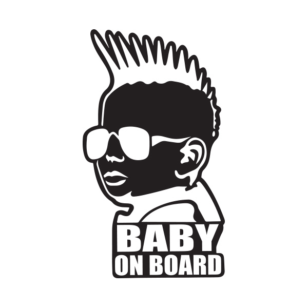 Baby On Board Punk - Sticker4Us