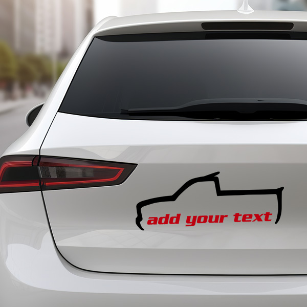 Truck Add Your Text - Sticker4Us